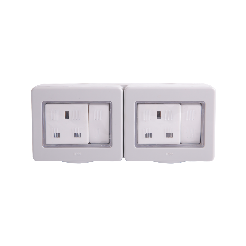 2 x 13A Gang Switch Socket Waterproof HK4213-WP