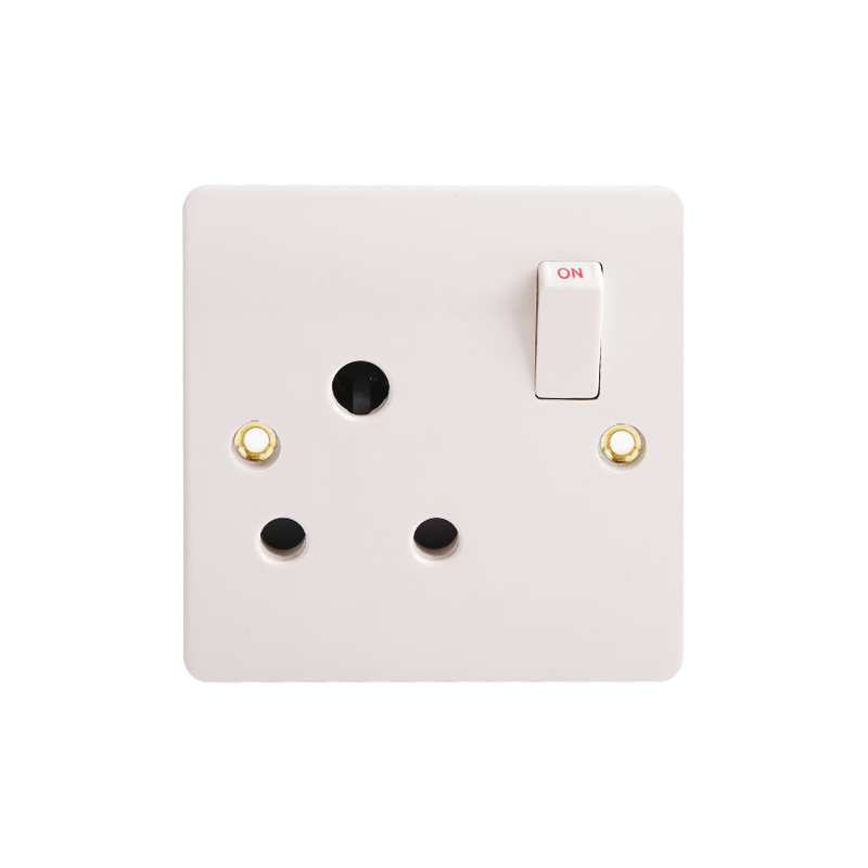 15A 1 Gang Bakelite Switched Round-pin Socket HK6115V-R