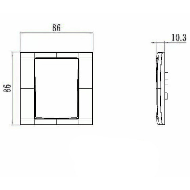 Plastic 1 Gang Satellite Socket HK6169S