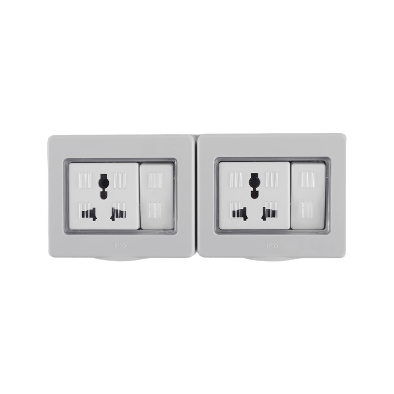 HK6216-WP 2 Gang multi-munus IMPERVIUS Switched Socket