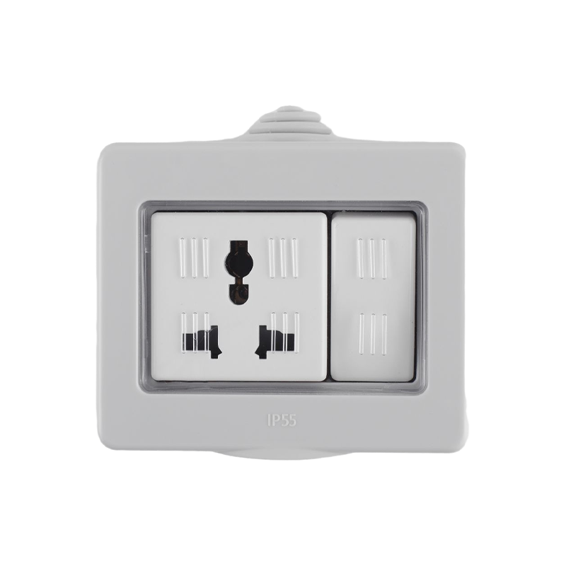 HK6116-WP 16A 1 Gang Multi-munus IMPERVIUS Switched Socket